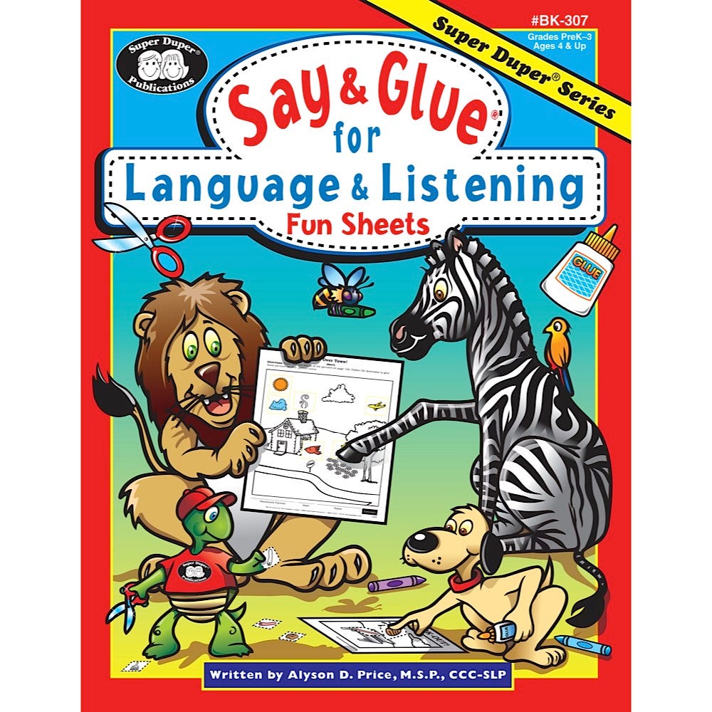 Say & Glue For Language & Listening Fun Sheets