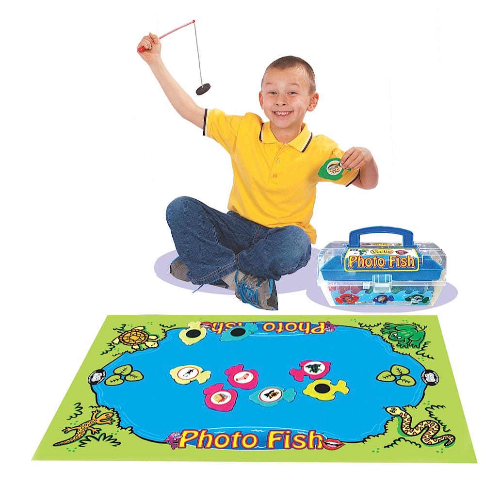 Verbs Photo Fish Magnetic Game