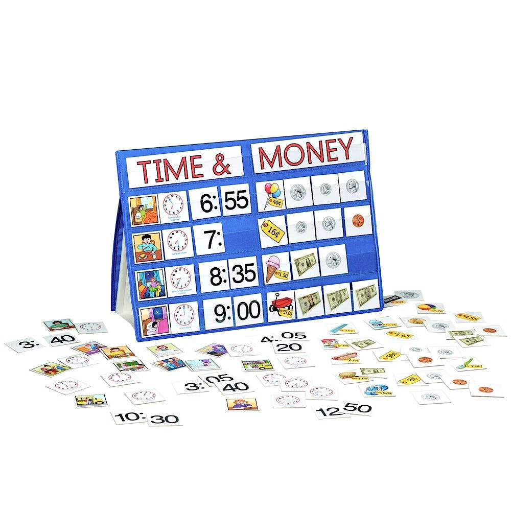 Time & Money Tabletop Pocket Chart