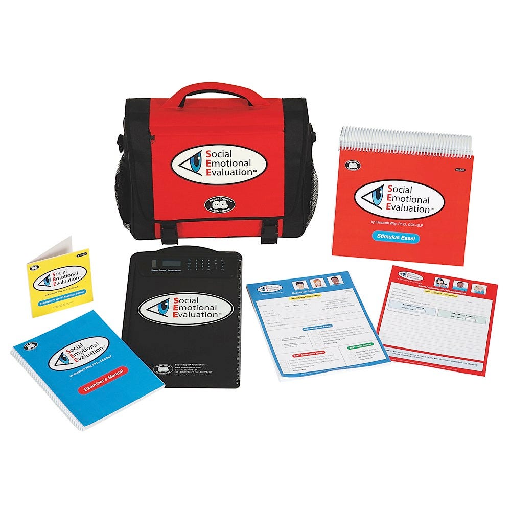 SEE: Social Emotional Evaluation Complete Kit