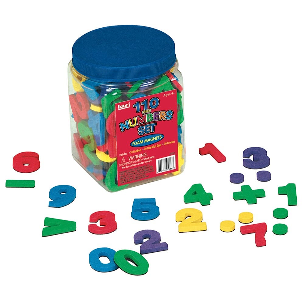Numbers Foam Magnets