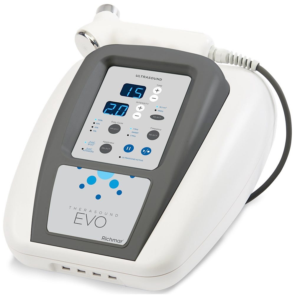 Richmar Therasound EVO -1&3 MHz Ultrasound with Therapy Hammer Applicator