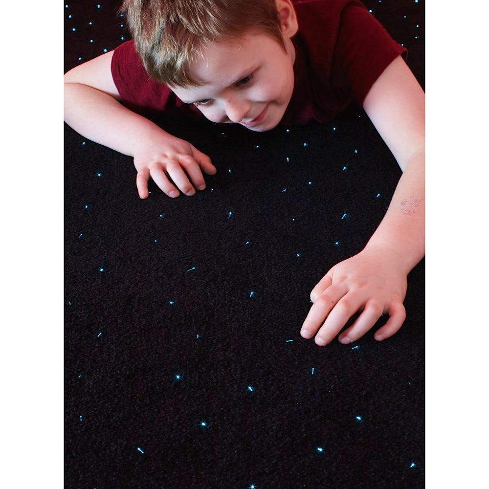 Calming LED Fiber Optic Star Carpet
