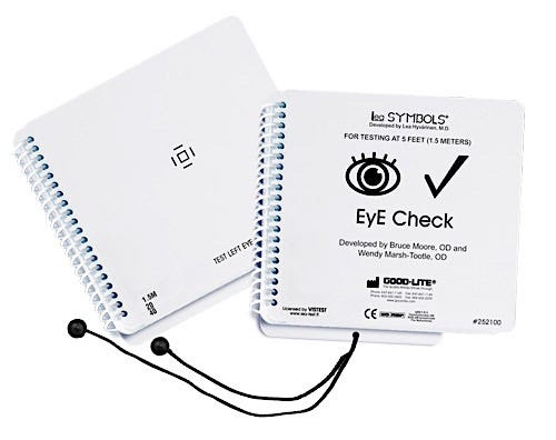 EyE check 20/40 Book ONLY (with 5' cord)
