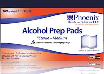 Alcohol Prep Pads 100/bx