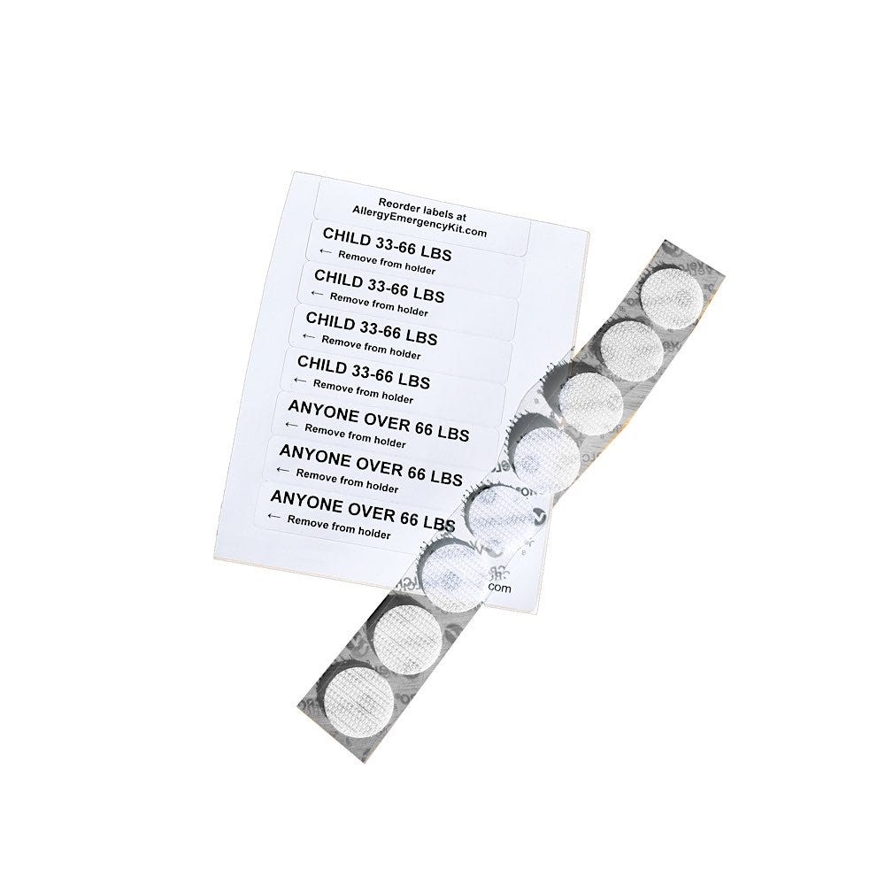 Allergy Emergency Kit Replacement Hook & Loop Refill Kit For Allergy Emergency Cabinet