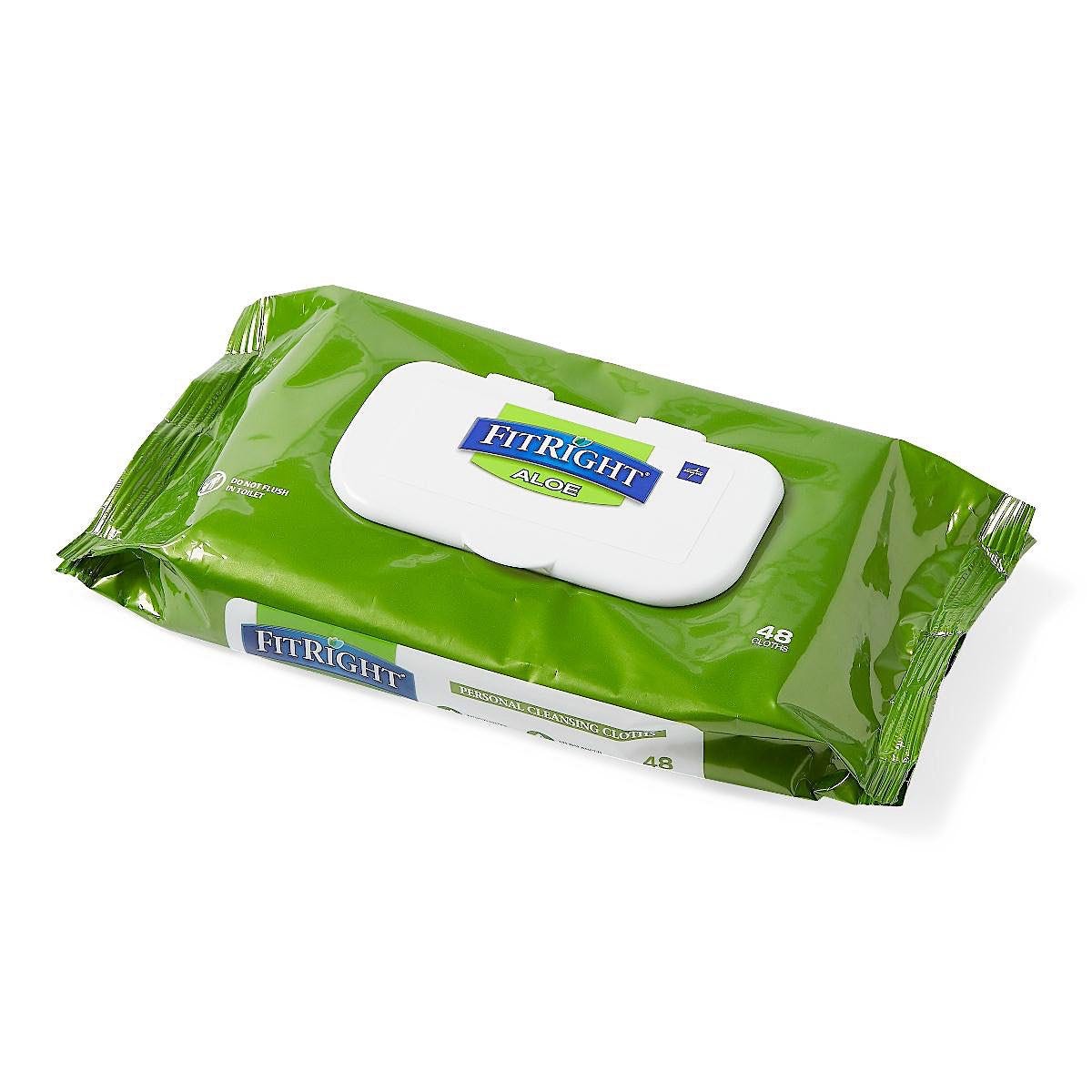 Aloe Personal Cleansing Wipes, 48/Pac