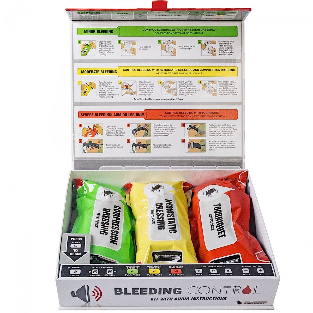 Bleeding Control Kit with Audio Instructions