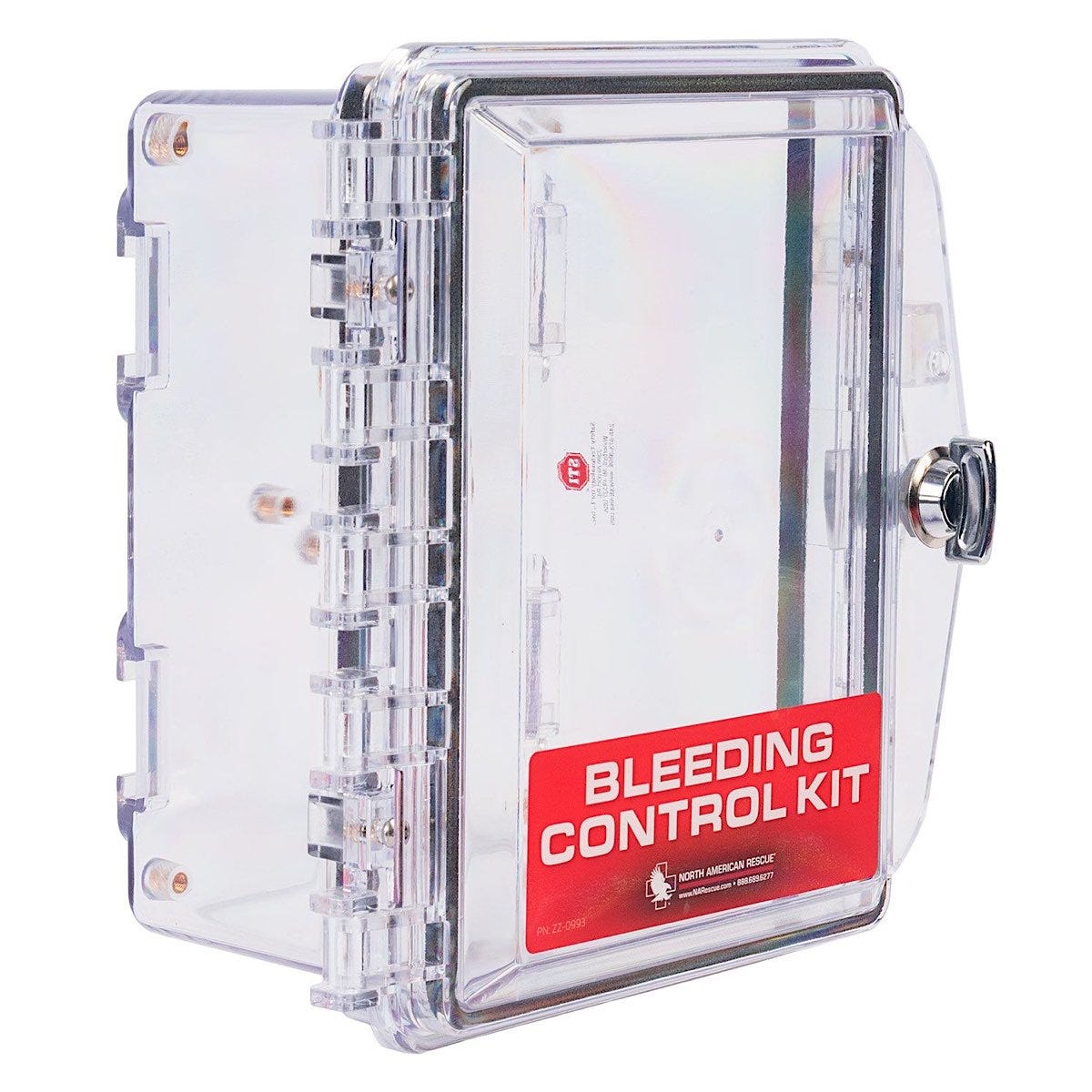 North American Rescue Individual Public Access Bleeding Control Clear Wall Case