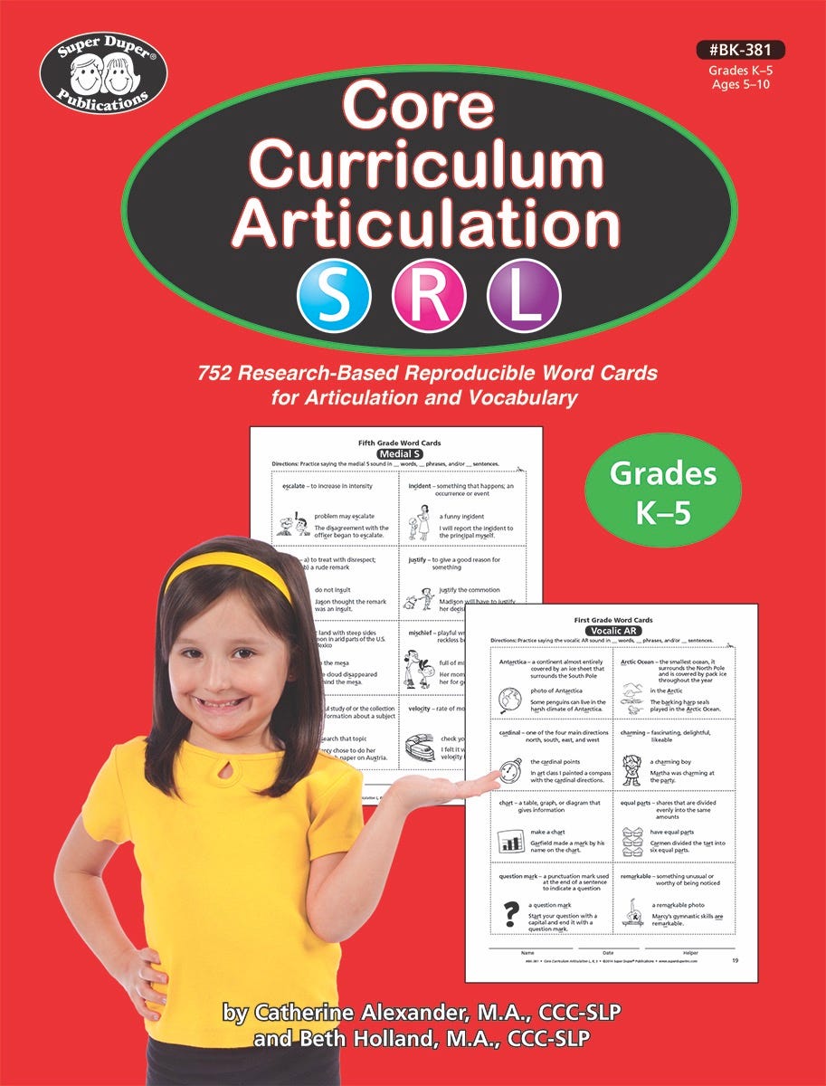 Core Curriculum Articulation - S, R, L
