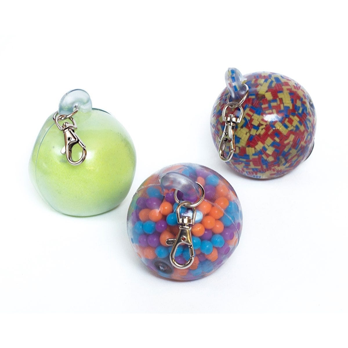 Key Chain Fidget Balls, Set of 3