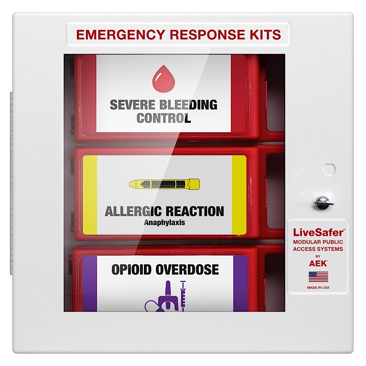  LiveSafer™ Combo EPI, Naloxone, Bleed Control Cabinet 