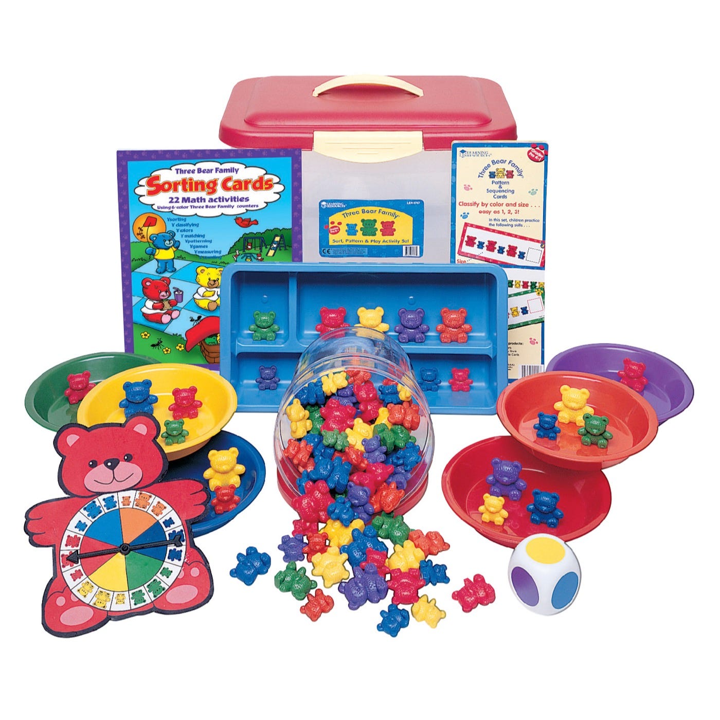 Three Bear Family Sort, Pattern & Play Activity Set