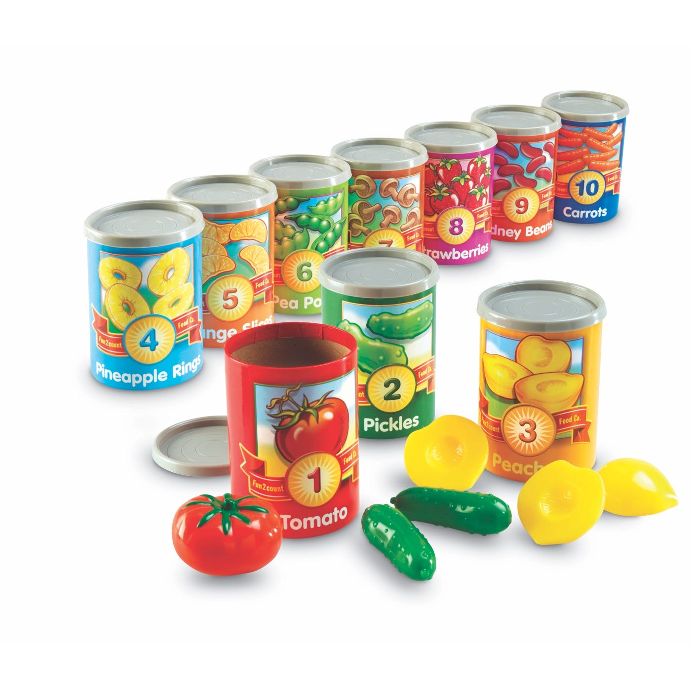1 to 10 Counting Cans