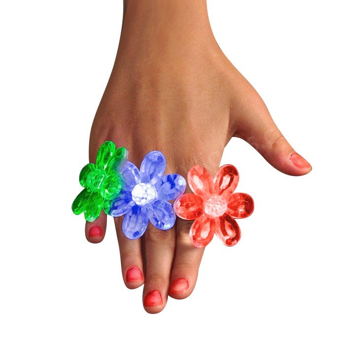 Acrylic Flower Ring LED