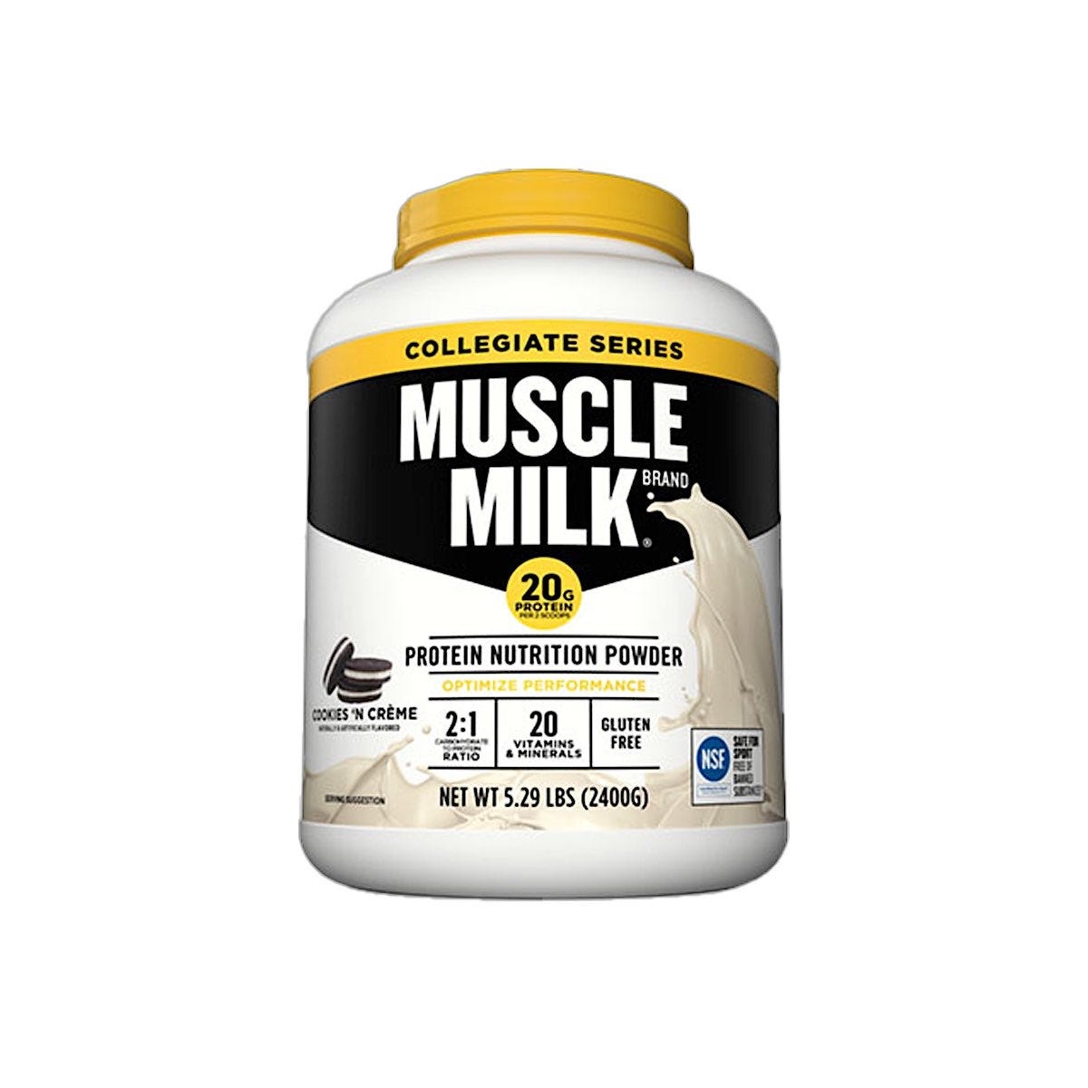 Muscle Milk Collegiate Protein Nutrition Powder Canisters