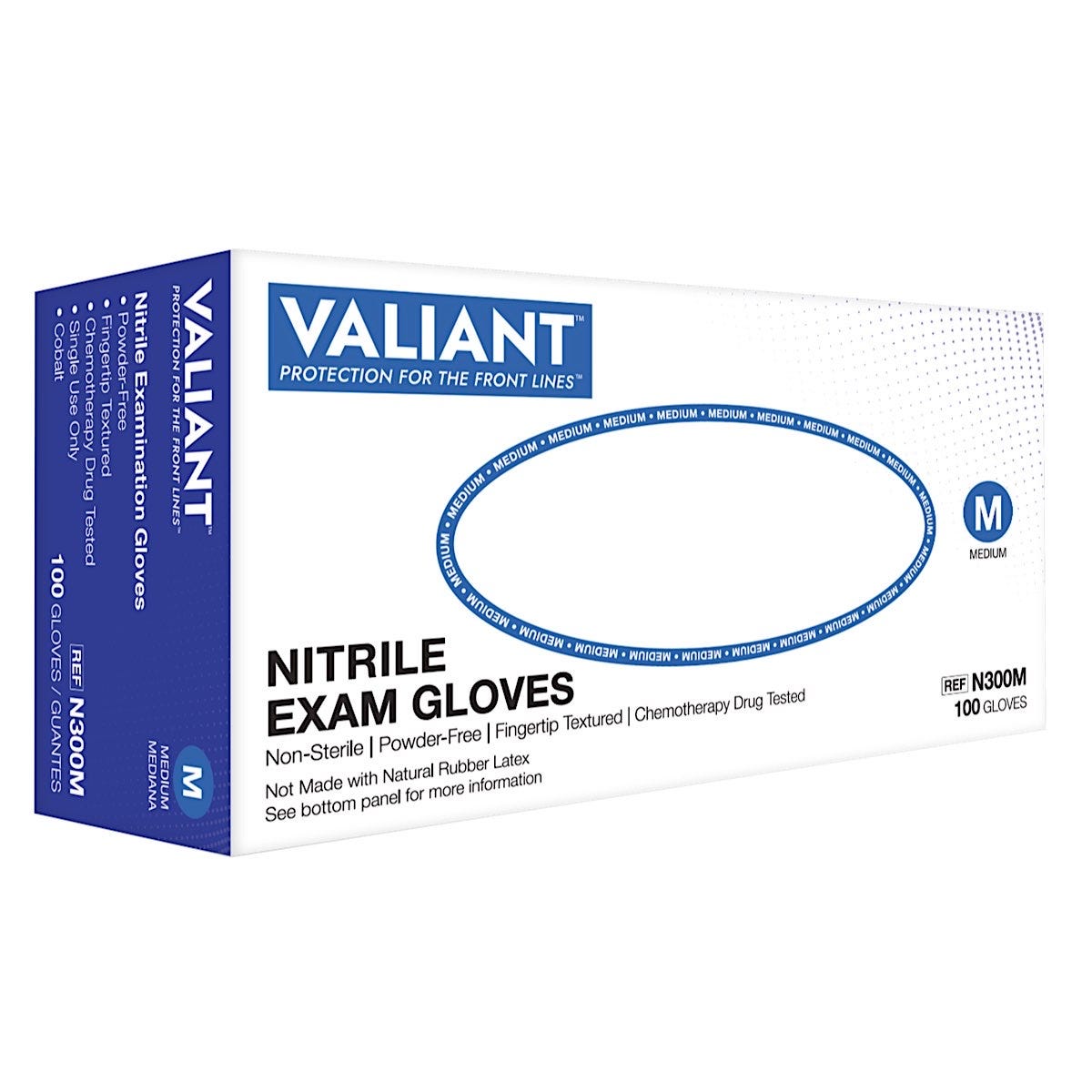 Nitrile Exam Gloves, Chemo Tested, Cobalt, 3 mil, 100/box