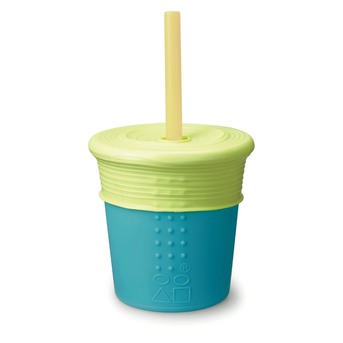 Silicone Straw Cup with Stretchy Lid