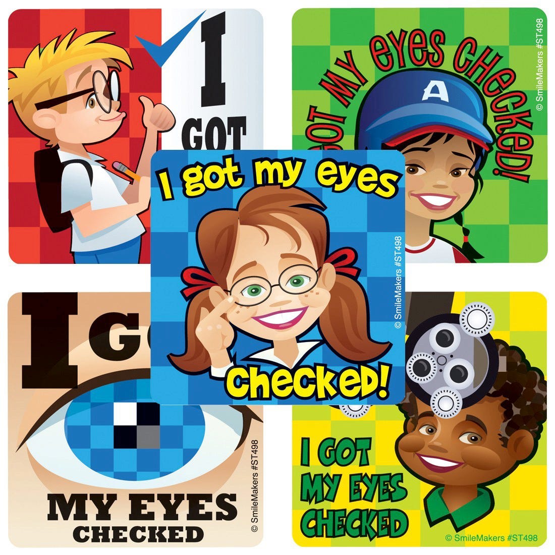 Got My Eyes Checked Stickers