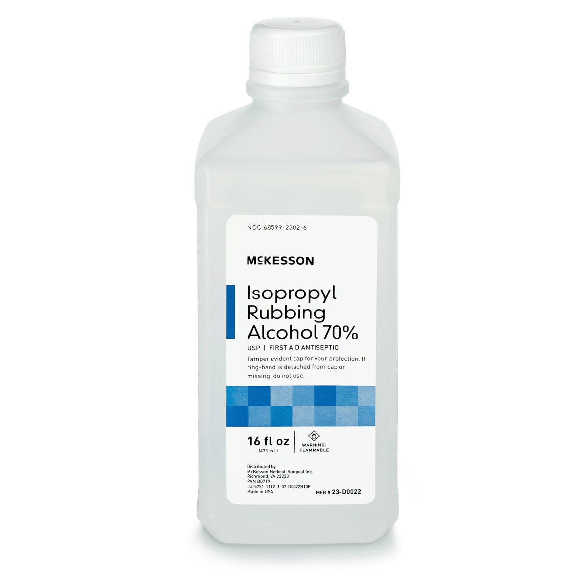Antiseptic Isopropyl Alcohol 70% 16 oz. Bottle