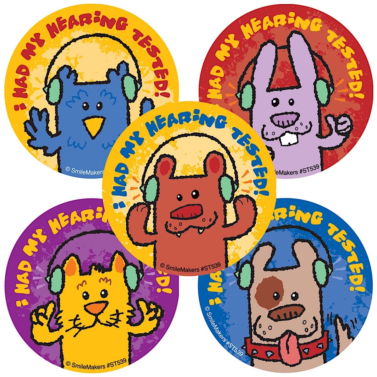 Animal Hearing Check Stickers