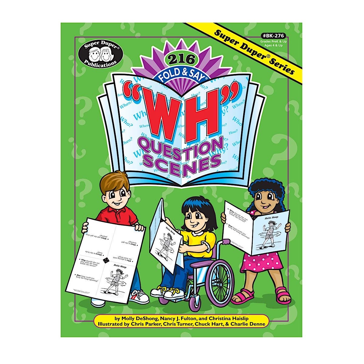216 Fold & Say WH Question Scenes Book