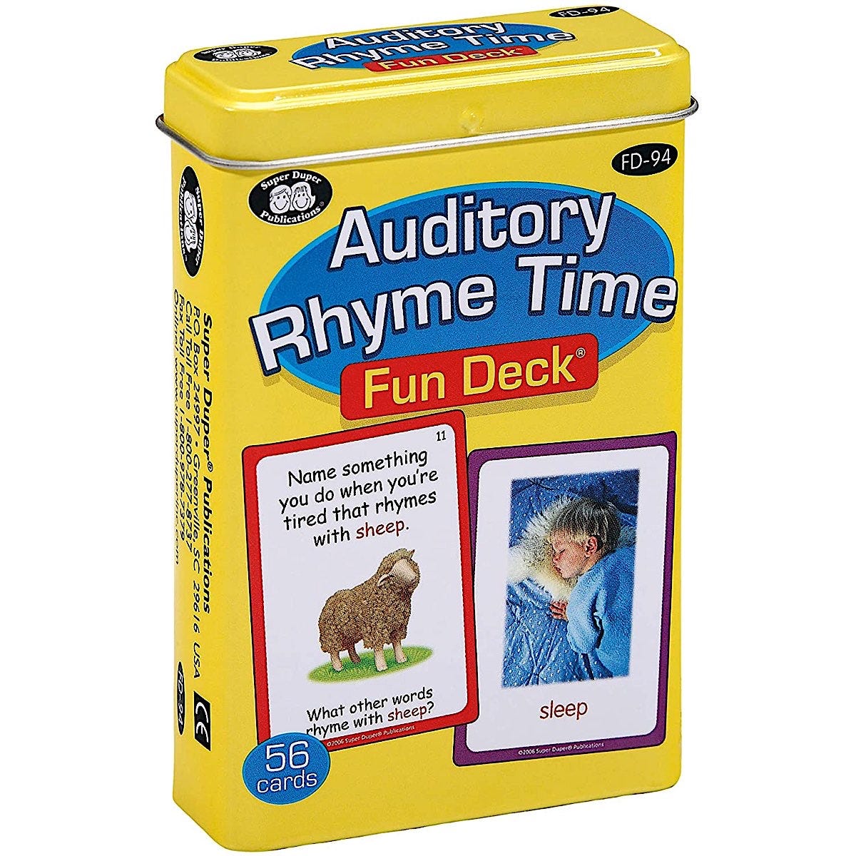 Auditory Rhyme Time Fun Deck