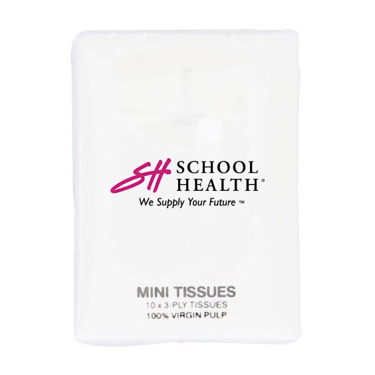 School Health Small Tissue Packet - White