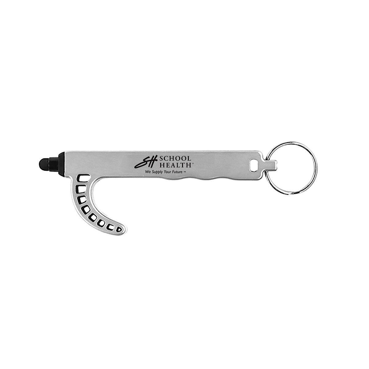 School Health Touchless Keychain Pen with Antimicrobial Additive
