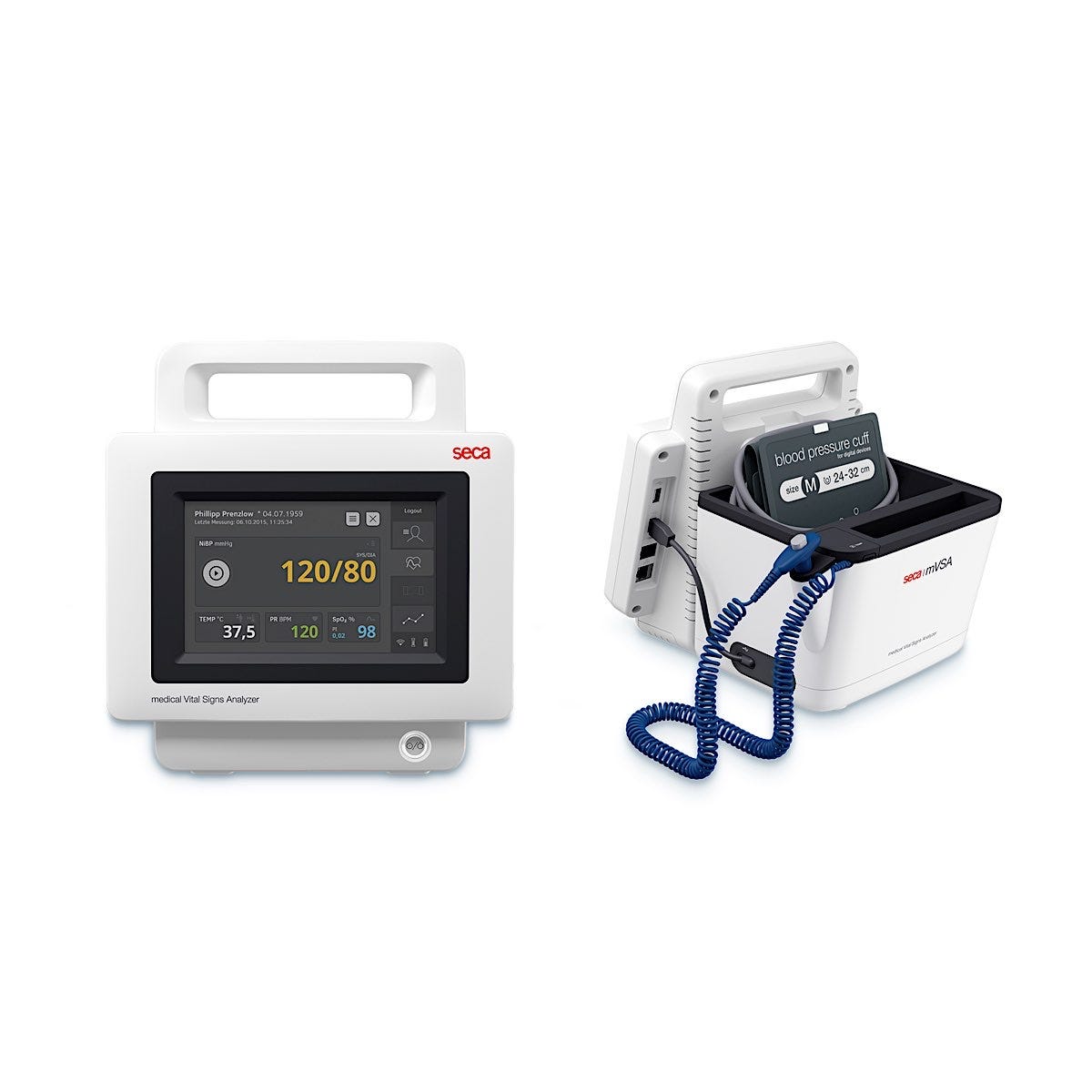 SECA mVSA 535 Spot-Check Vital Signs Monitor NIBP, Oral Temp