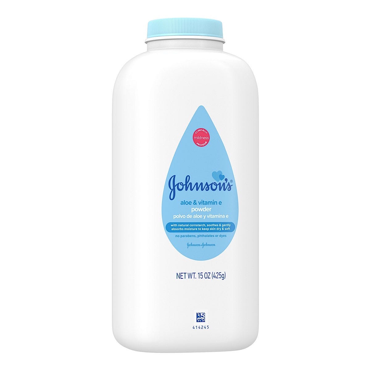 Johnson & Johnson Baby Powder with Aloe & Vitamin E, 15oz