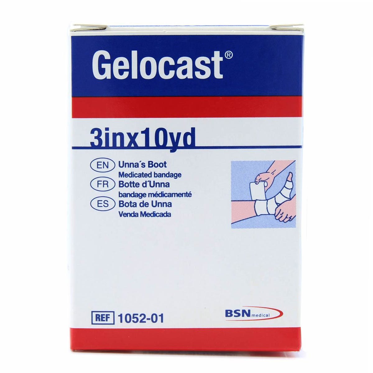 Unna Boot Gelocast 3 in. x 10 yd. Cotton