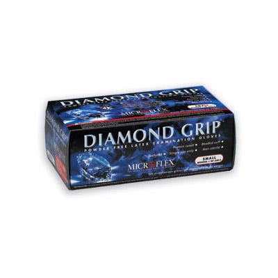 Diamond Grip Powder-Free Latex Exam Gloves