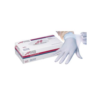 School Health Vinyl Powder-Free Exam Gloves