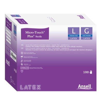 Micro-Touch Plus Sterile Latex Powder-Free Gloves