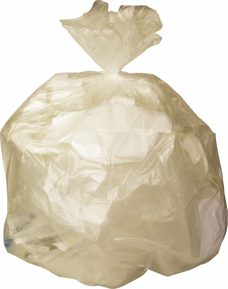 High Density Clear Liners, Clear, 10 Gallon, 1,000/cs