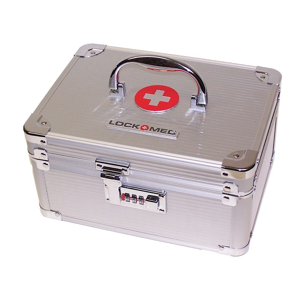 Lockmed Guardian Small Combination Medicine Lockbox