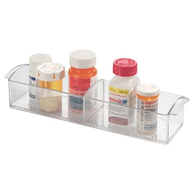 Medicine Organizer, Clear 12" with Handles