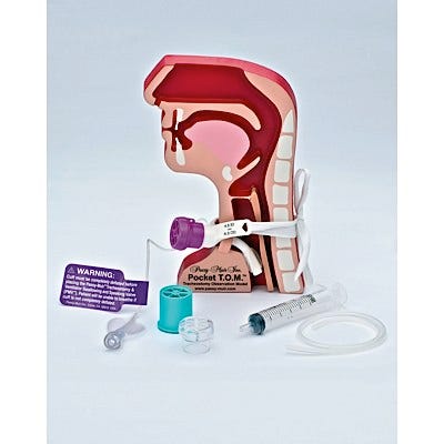 Pocket T.O.M. Tracheostomy Observation Model