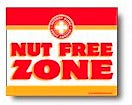 Nut Free Zone Sign