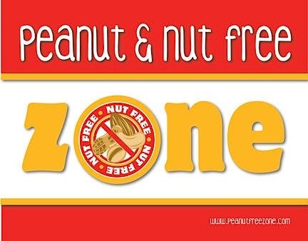 Peanut and Nut Free Poster