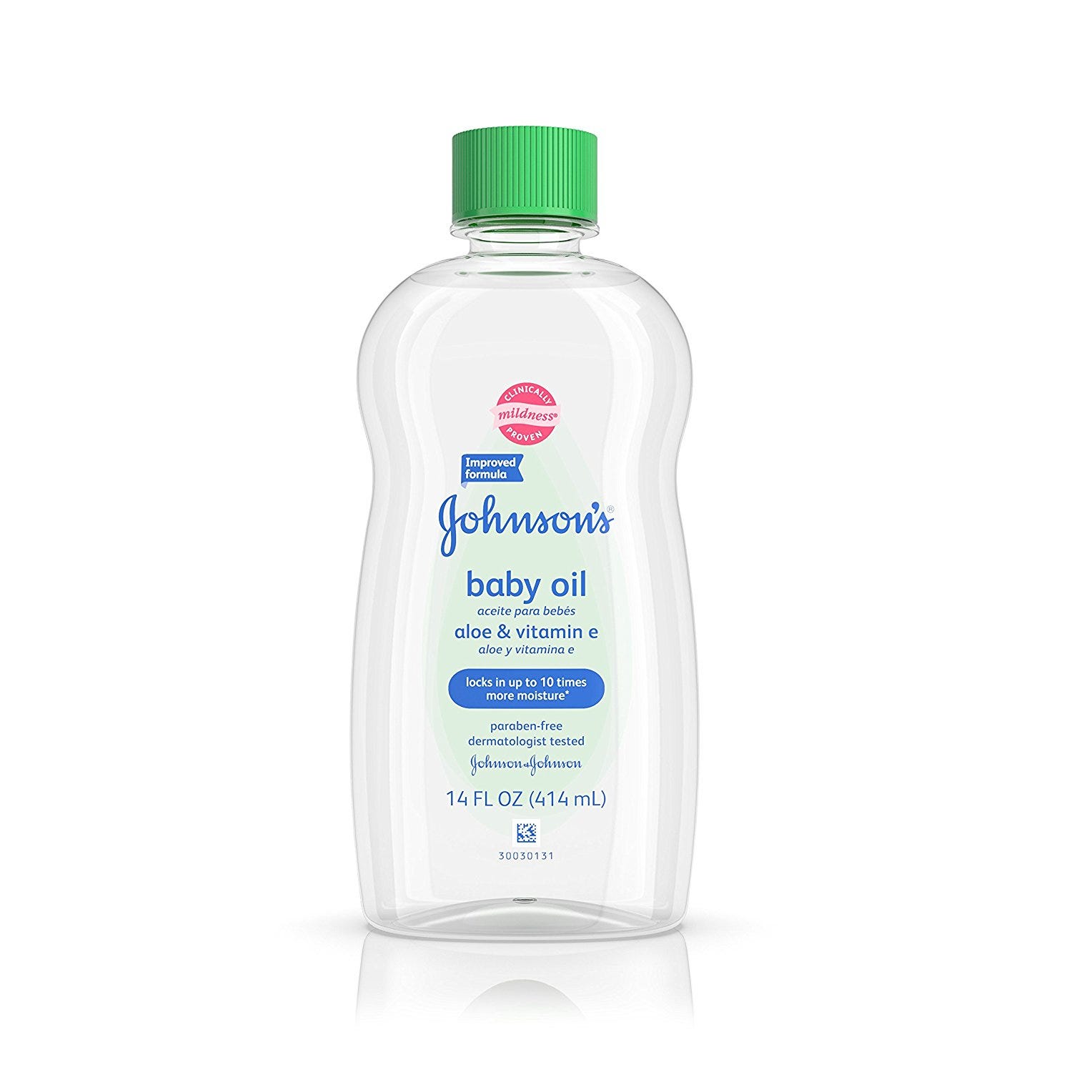 Johnson's Baby Oil with Aloe Vera and Vitamin E, 14 oz.