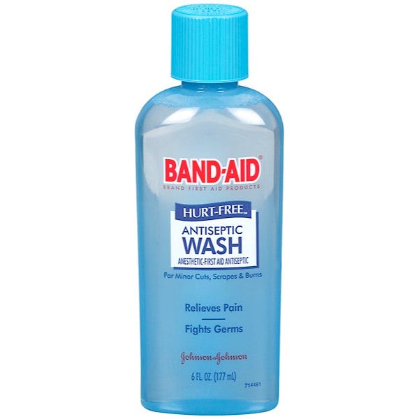 BAND-AID Hurt-Free Antiseptic Wash, 6 oz.  