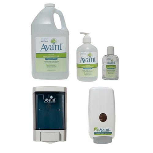 Avant Original Fragrance-Free Instant Hand Sanitizer and Dispensers