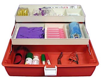 Medical Kit Empty W/ 2 Trays
