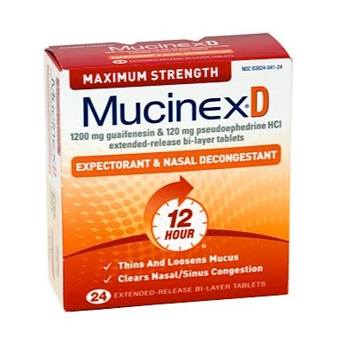 Mucinex Expectorant Max Strength Tablets 24/Pkg