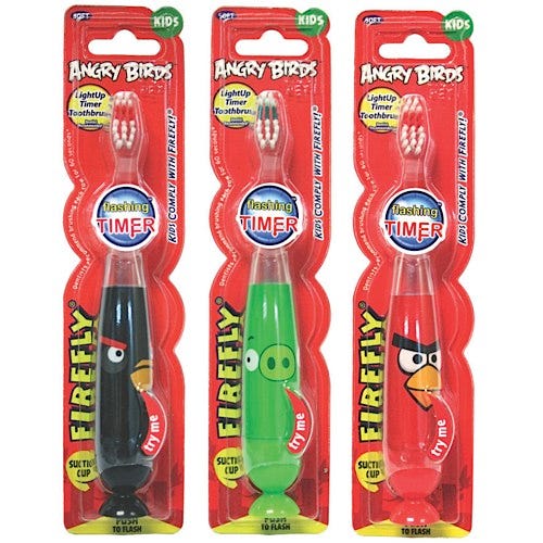 Angry Birds Firefly Toothbrushes