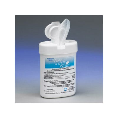 Audio Wipes - 5" x 5"  160/Canister 