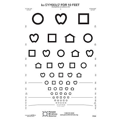 PB26 LEA Symbols Vision Chart Set (Plastic)