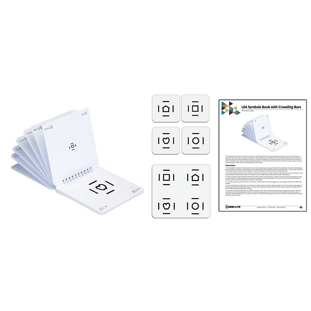LEA Symbols 50% Spaced Crowding Bars Book